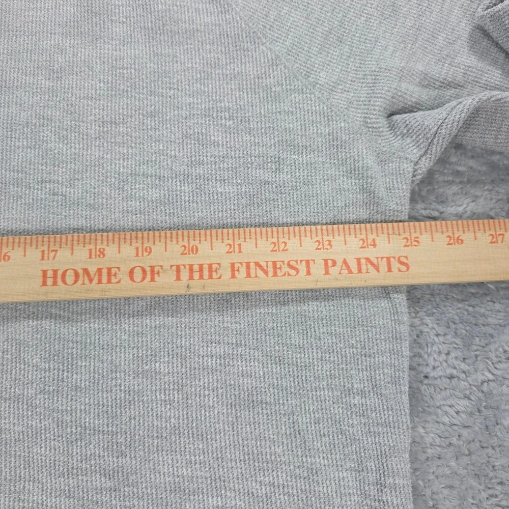 Banana Republic Waffle Knit Raglan Pullover Sweater Grey XL Mens Textured